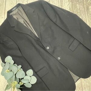 Oscar de la Renta Wool Two Button Blazer Jacket